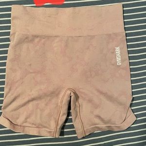 Pink camp gymshark shorts
